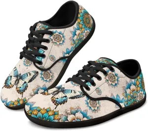 Butterfly Women's Casual Sneakers Barefoot Shoe Minimalist Womens Fashion Sneaker Comfort Casual Dress Shoes