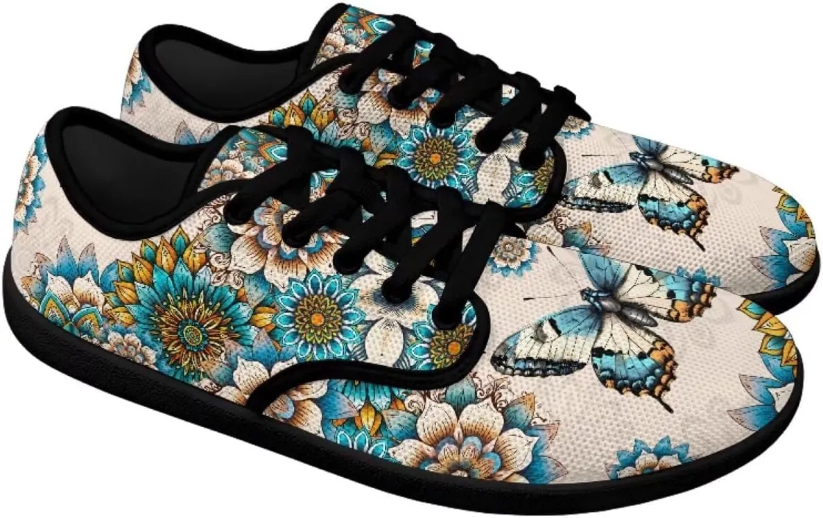 Butterfly Women's Casual Sneakers Barefoot Shoe Minimalist Womens Fashion Sneaker Comfort Casual Dress Shoes
