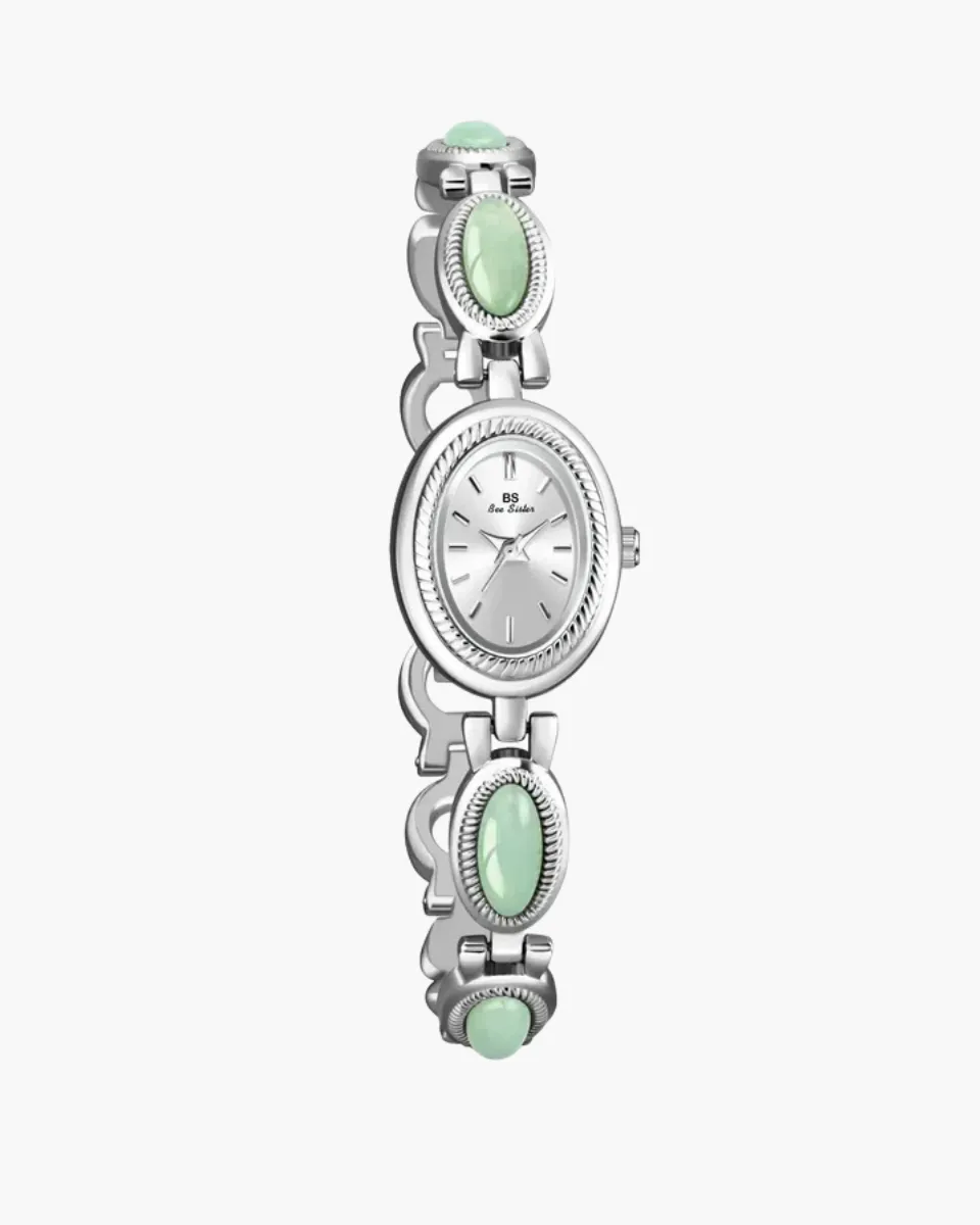 Cettina – Green stone accents – Vintage watch