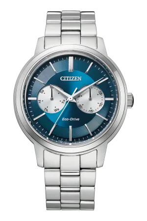 Citizen Eco-Drive Stainless Steel Blue Dial Watch BU4030-91L