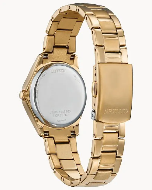 Citizen Eco-Drive Women's Elegant Crystal Gold-Tone Watch