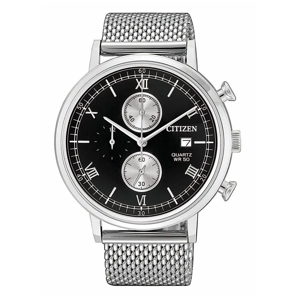 Citizen Silver Mesh Men's Chrono Watch - AN3610-80E