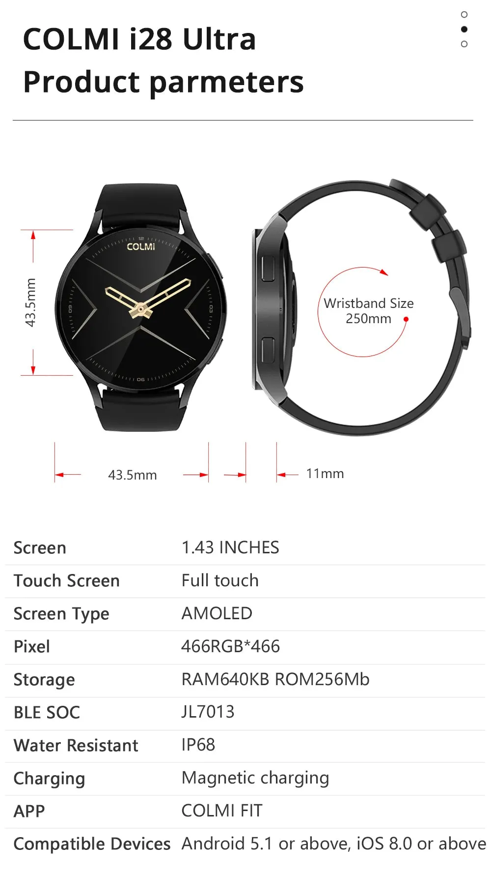 COLMI i28 Ultra Smartwatch