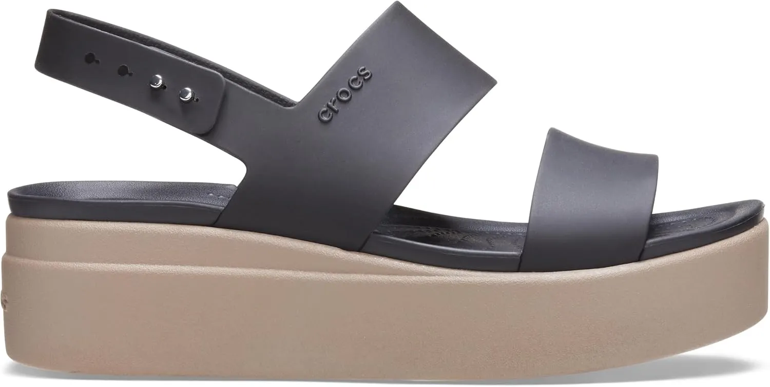 Crocs Womens Brooklyn Low Wedges, Platform Sandals