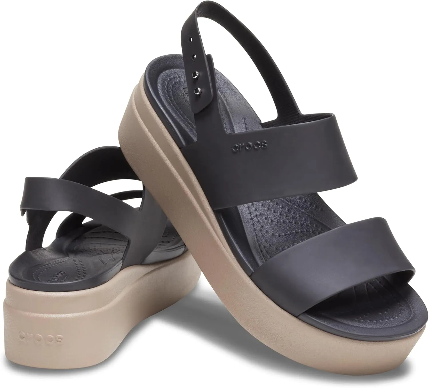 Crocs Womens Brooklyn Low Wedges, Platform Sandals
