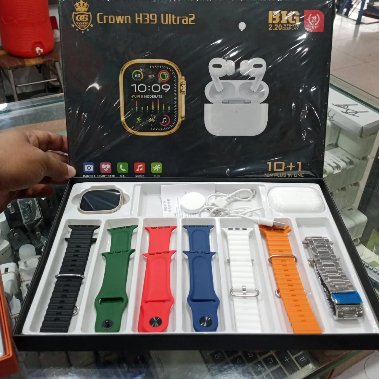 Crown H39 Smartwatch With Airpods
