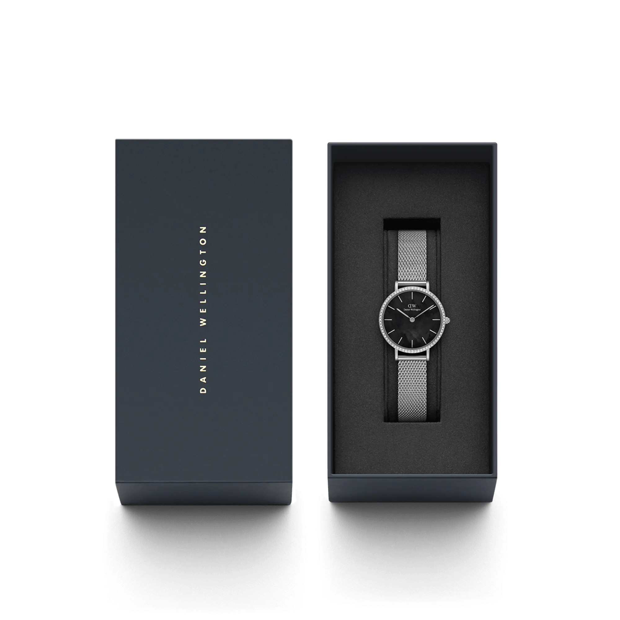 Daniel Wellington Petite 28mm Bezel Mesh Black Watch DW00100661