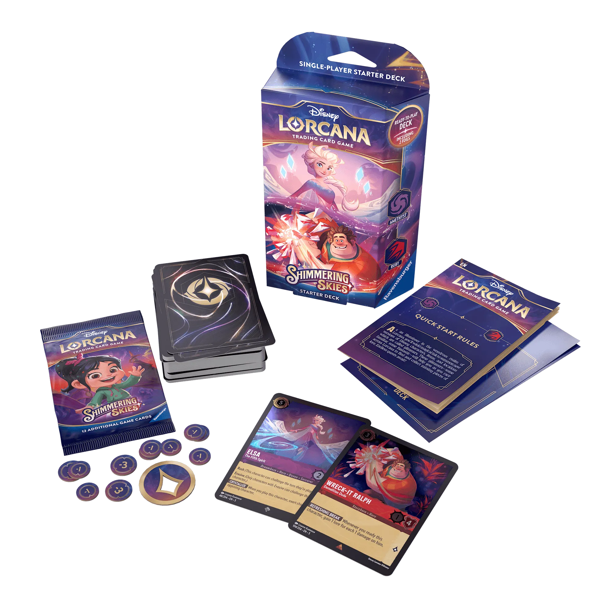 Disney - Lorcana TCG - Shimmering Skies - Starter Deck - Elsa & Ralph
