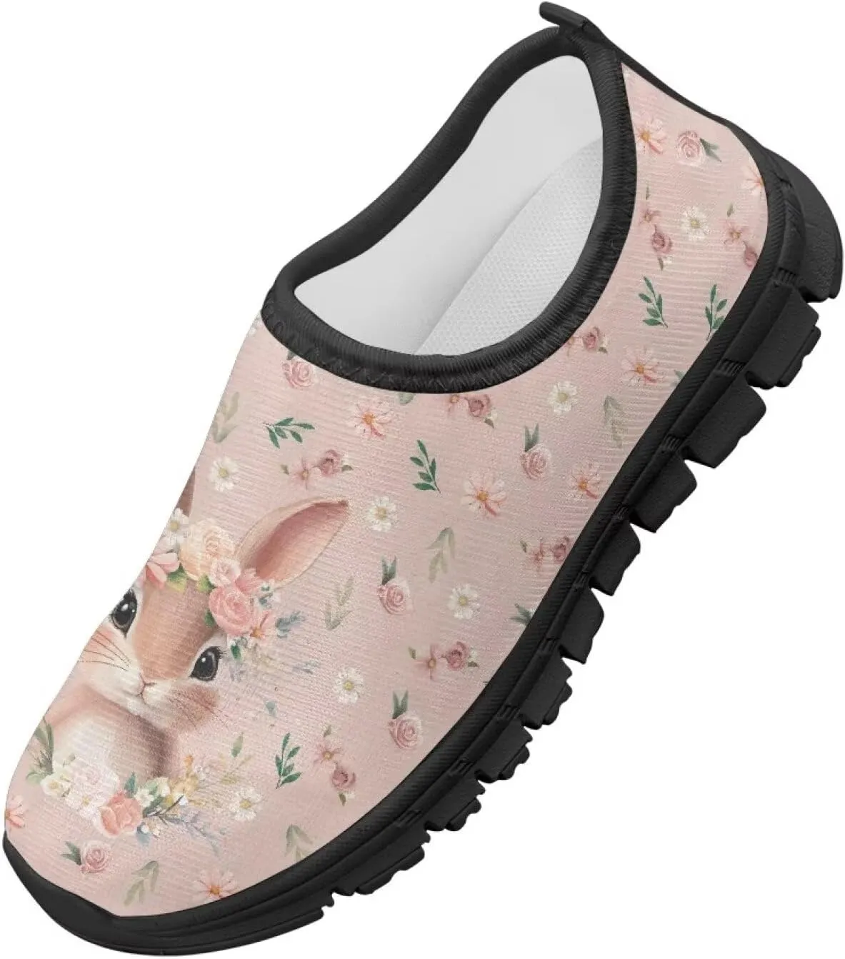 Doojoayie Easter Shoes for Girls Slip On Tennis Shoes Holiday Party Footwear