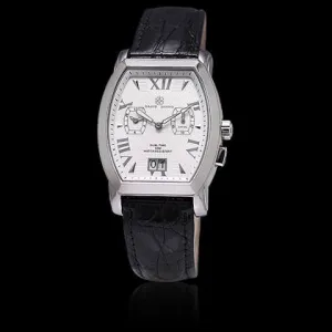 Dual Time White Face, Black Crocodile