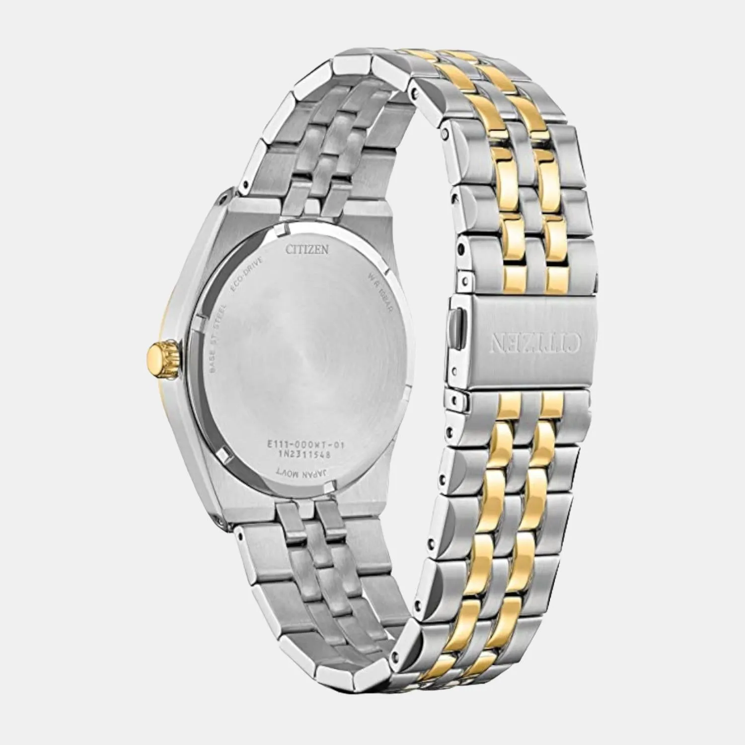 Eco-Drive Men's White Analog Stainless Steel Watch BM7334-58B