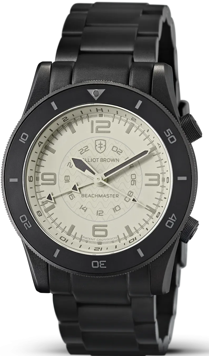 Elliot Brown Beachmaster Ghost Gunmetal Grey PVD Bracelet D