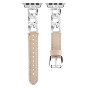 Embellished Crystal Leather Chain