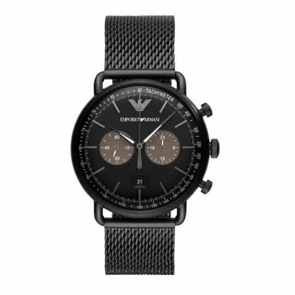Emporio Armani Men's Elegant Stainless Steel Quartz Timepiece AR11142