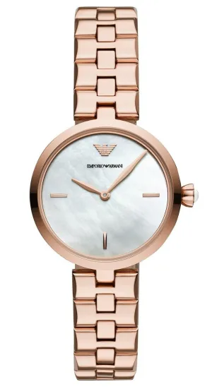 Emporio Armani Rose Gold Arianna Women's Watch with Quartz AR11196