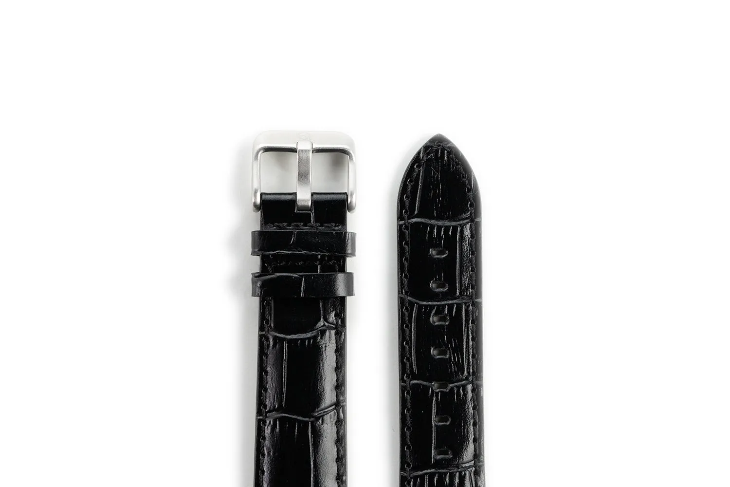 EONIQ Faux Alligator Straps -- Onyx Black