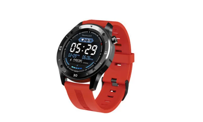 F22 Touch-Enabled Smartwatch with Health Monitoring and 1.3-Inch Silicone Strap