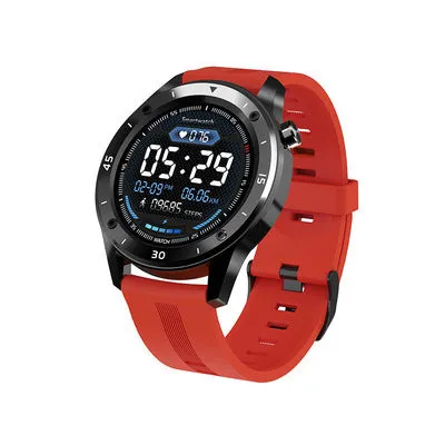 F22 Touch-Enabled Smartwatch with Health Monitoring and 1.3-Inch Silicone Strap