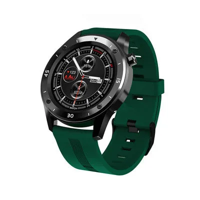 F22 Touch-Enabled Smartwatch with Health Monitoring and 1.3-Inch Silicone Strap