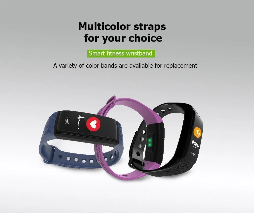 Fitness Smart Watch Bracelet Waterproof Real-Time Monitor Dynamic Heart Rate Sport  Fitness Wristband Support USB-Charge Watch
