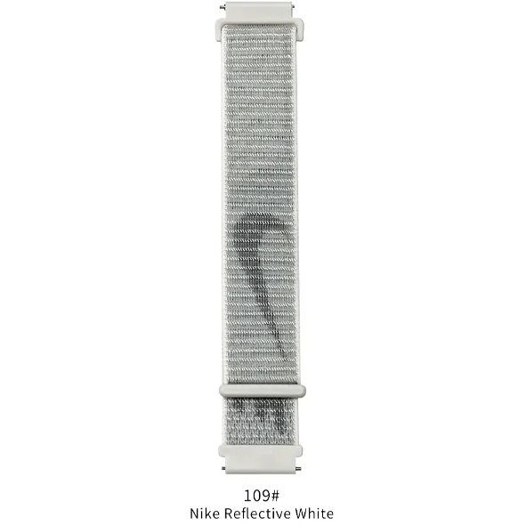 Fitpolo Soft Nylon Sport Strap Replacement band 18mm 20mm 22mm Option4(Free shipping for 2 or more watch straps)