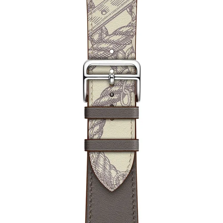 For Apple Watch 3 / 2 / 1 Generation 38mm Universal Silk Screen Psingle-ring Watch Band(Blue)