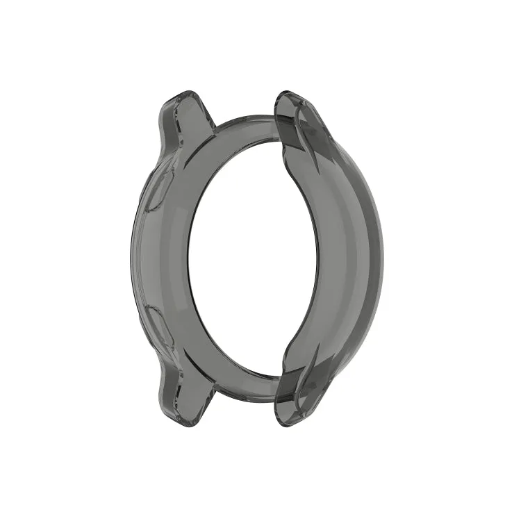 For Garmin Venu TPU Wrapped Empty Half Case Watch Case(Transparent Black)