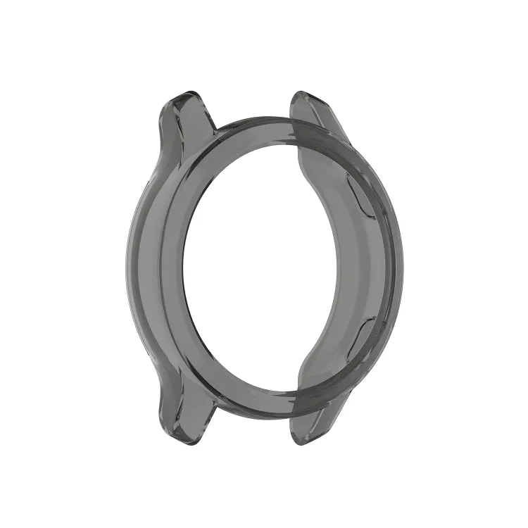 For Garmin Venu TPU Wrapped Empty Half Case Watch Case(Transparent Black)