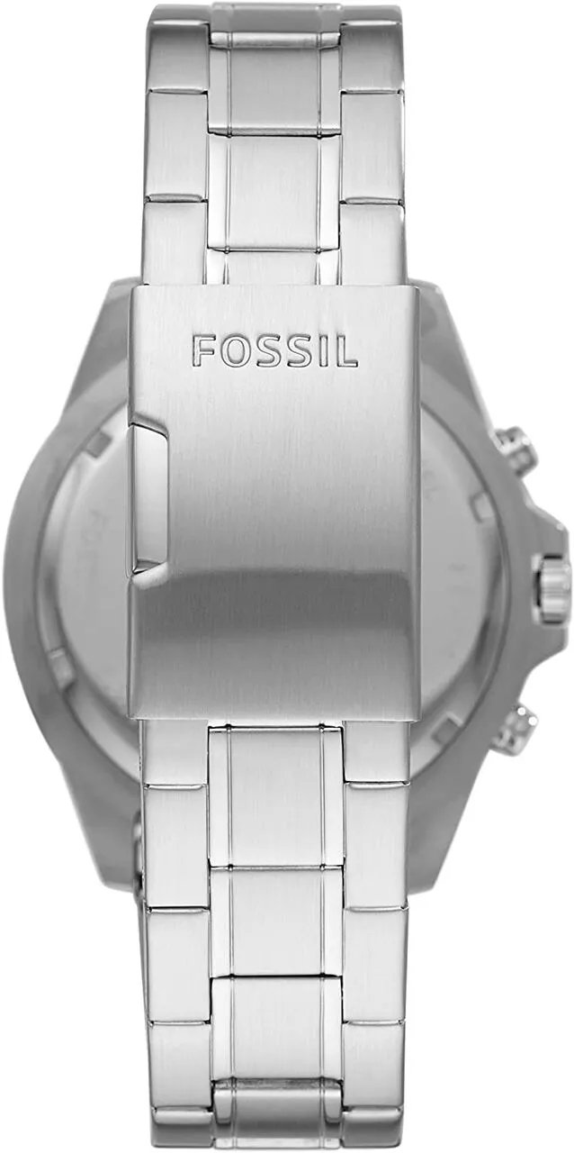 Fossil Garrett Chronograph Blue Dial Stainless Steel Mens Watch FS5623