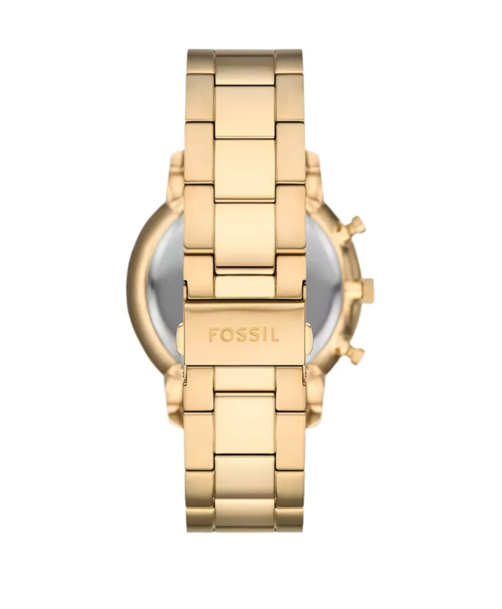 Fossil Neutra Chronograph Gold Stainless Steel Black Dial Watch FS6093