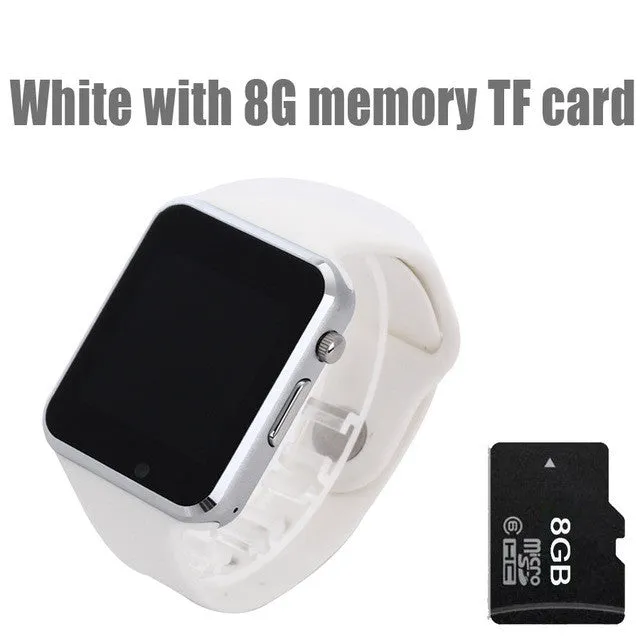 free shipping  WristWatch Bluetooth Smart Watch Sport Pedometer With SIM Camera Smartwatch For  Android Smartphone  Russia T50