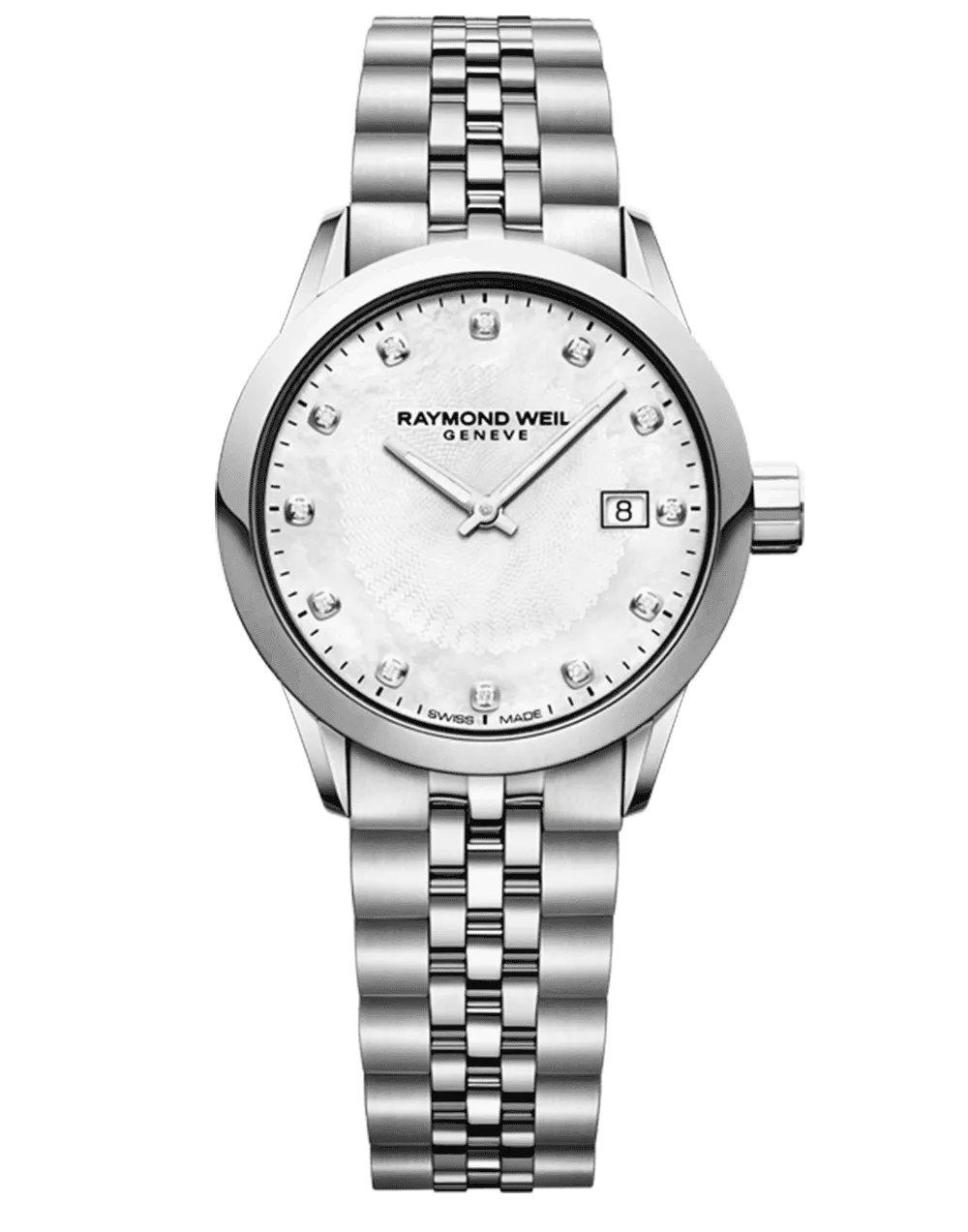 Freelancer Ladies 12 Diamond Steel Bracelet Quartz Watch, 29mm 5629-ST-97081