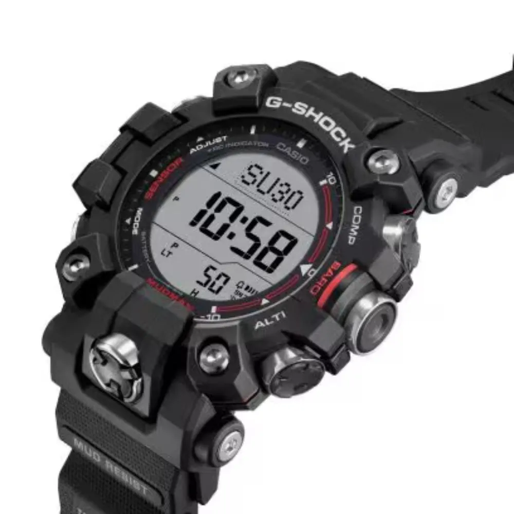 G-Shock Master of G-Land Mudman Solar Black & Red, GW9500-1
