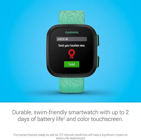 Garmin Bounce Kid's Green Burst Two-Way Text And Voice Messaging Location Tracking Smartwatch - 010-02448-02