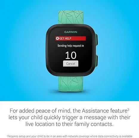 Garmin Bounce Kid's Green Burst Two-Way Text And Voice Messaging Location Tracking Smartwatch - 010-02448-02