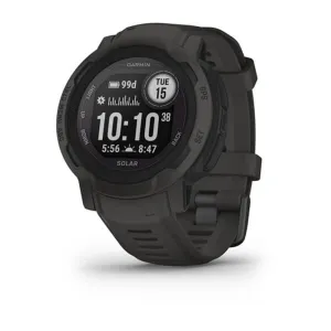 Garmin Instinct 2 Solar Graphite Smaller-Sized Rugged Outdoor Solar Charging Capabilities Multi-GNSS Support Watch - 010-02627-10
