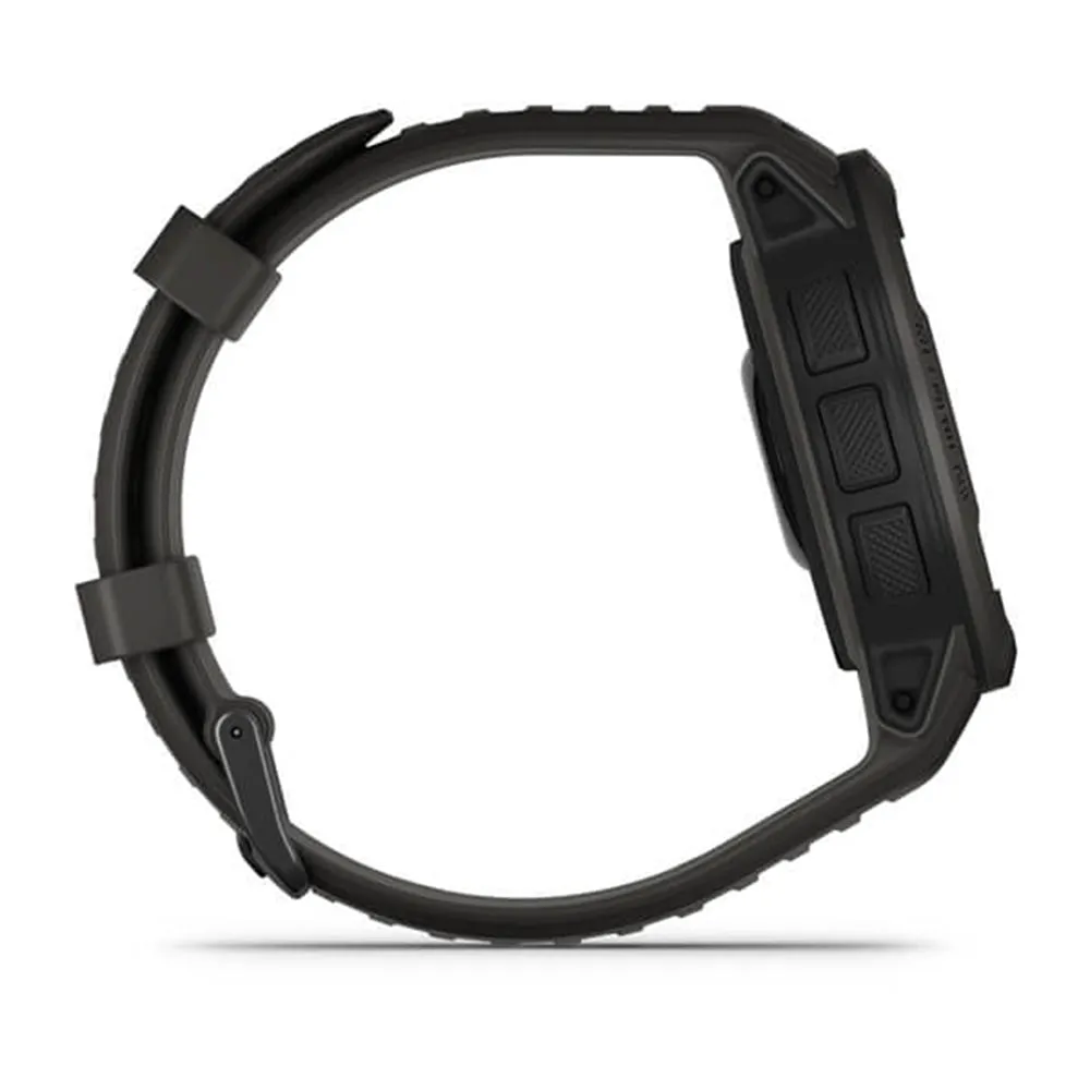 Garmin Instinct 2 Solar Graphite Smaller-Sized Rugged Outdoor Solar Charging Capabilities Multi-GNSS Support Watch - 010-02627-10
