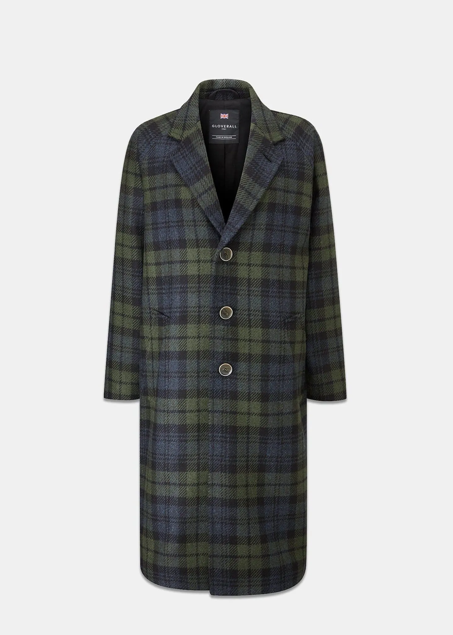 Gloverall X Lochcarron Refined Chesterfield Night Watch
