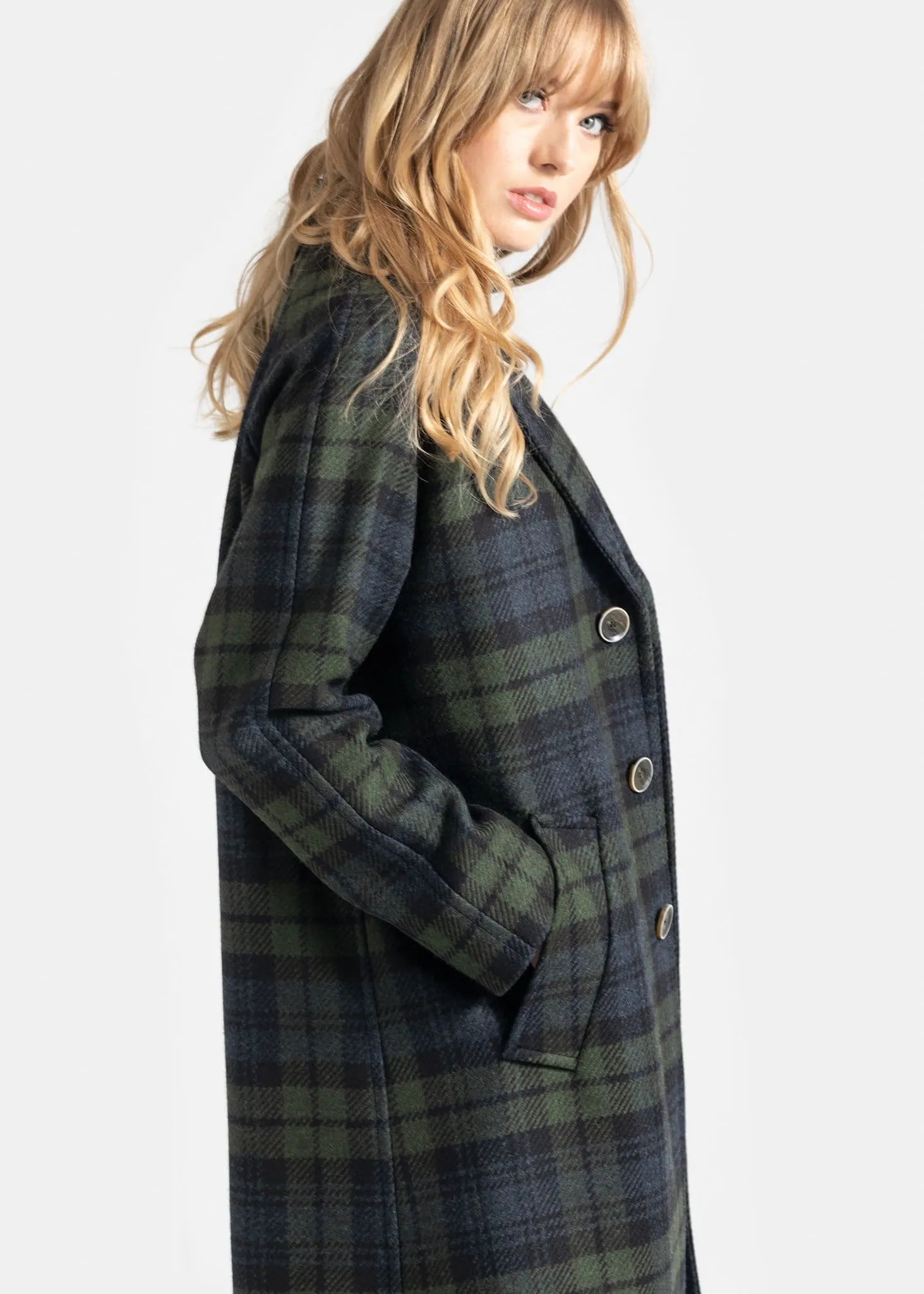 Gloverall X Lochcarron Refined Chesterfield Night Watch