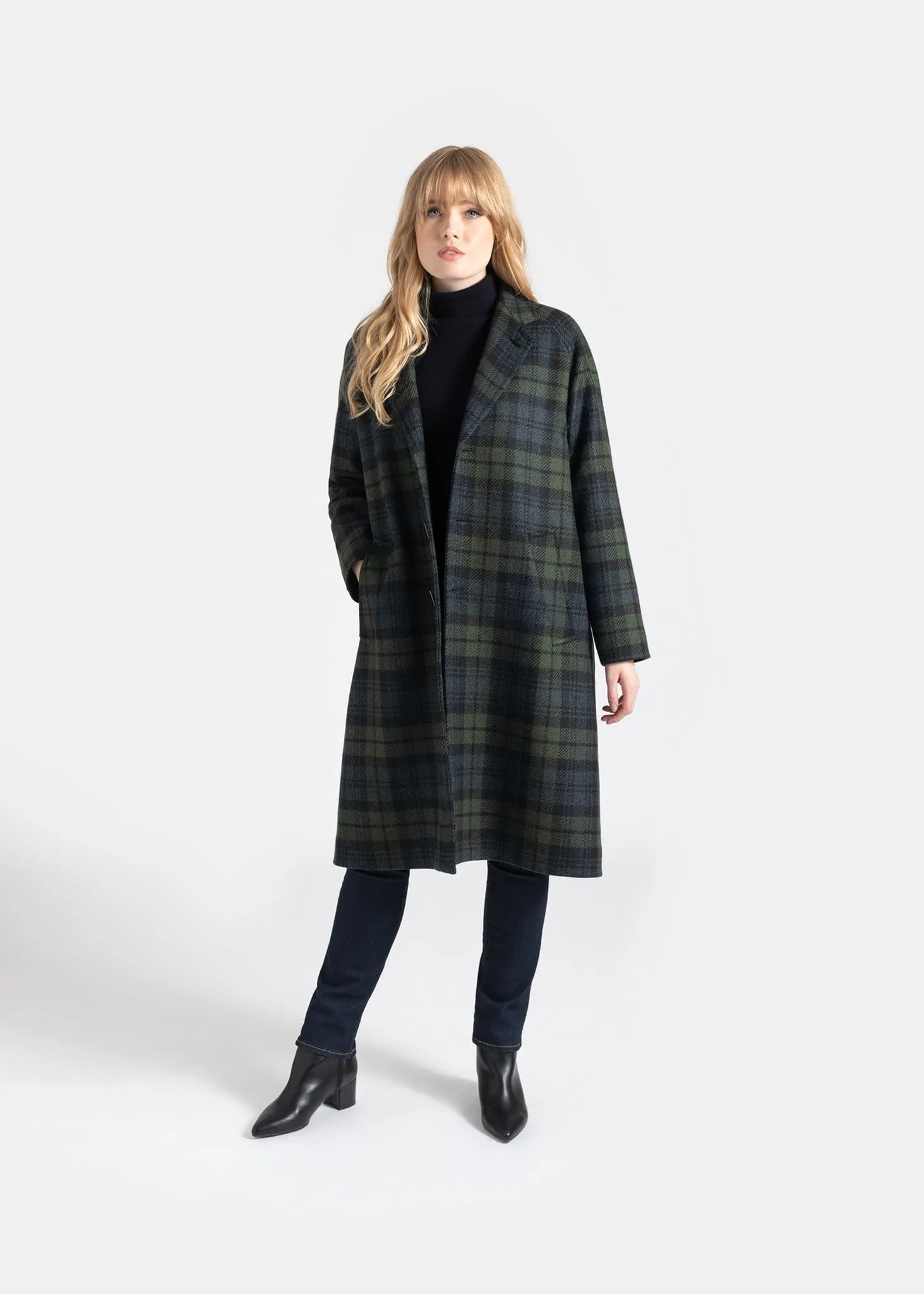 Gloverall X Lochcarron Refined Chesterfield Night Watch