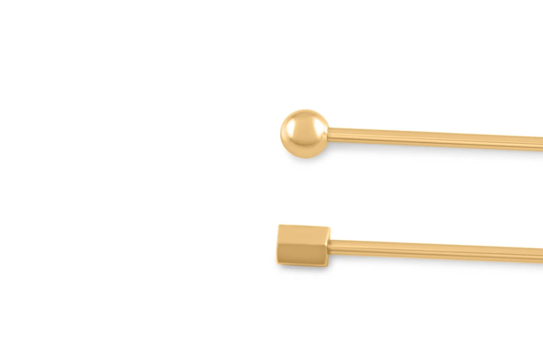 Gold Ball End Collar Bar
