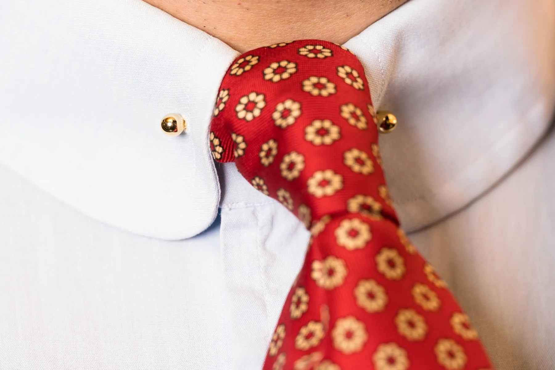 Gold Ball End Collar Bar