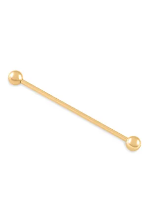 Gold Ball End Collar Bar