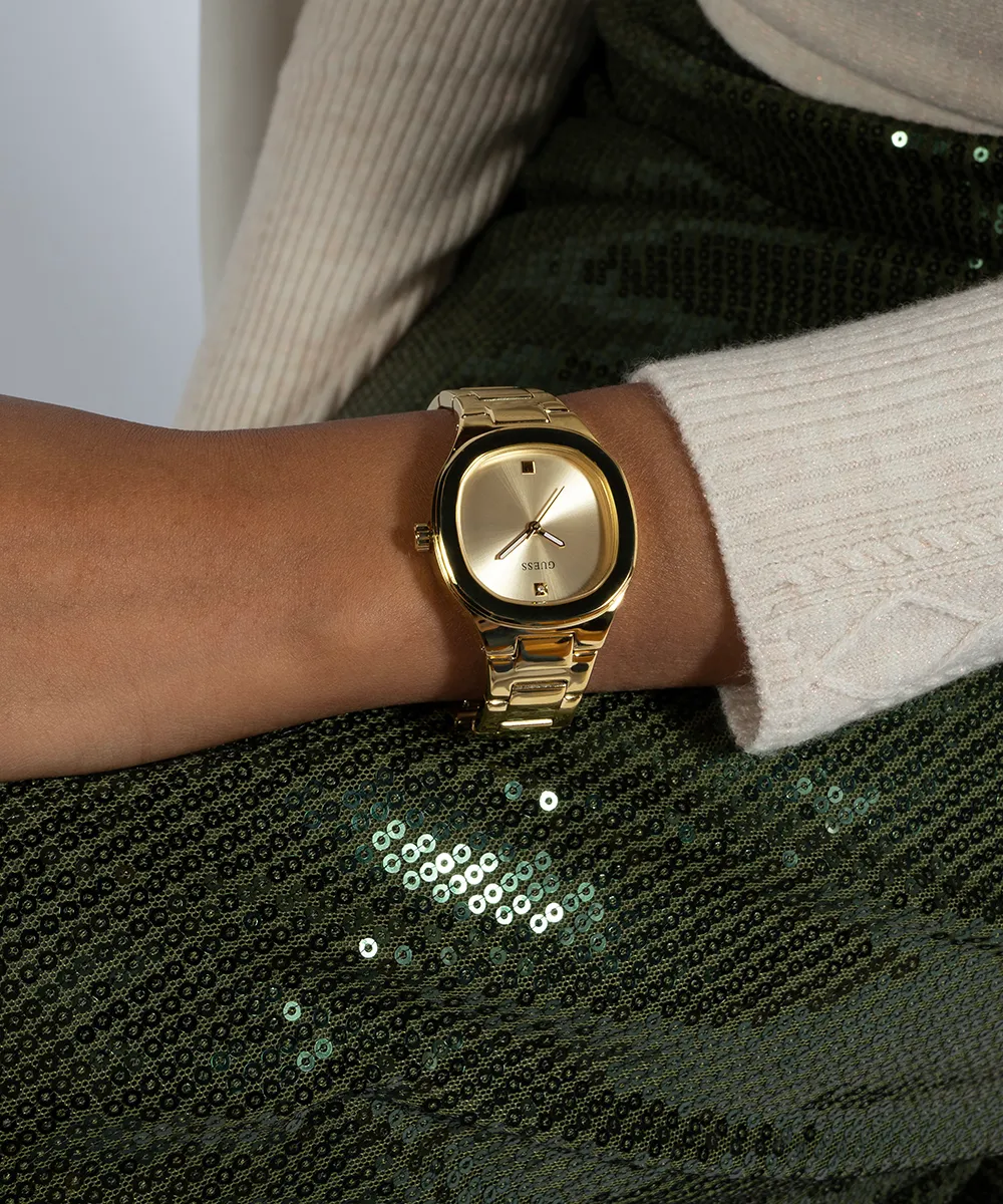 GUESS Ladies Gold Tone Analog Watch