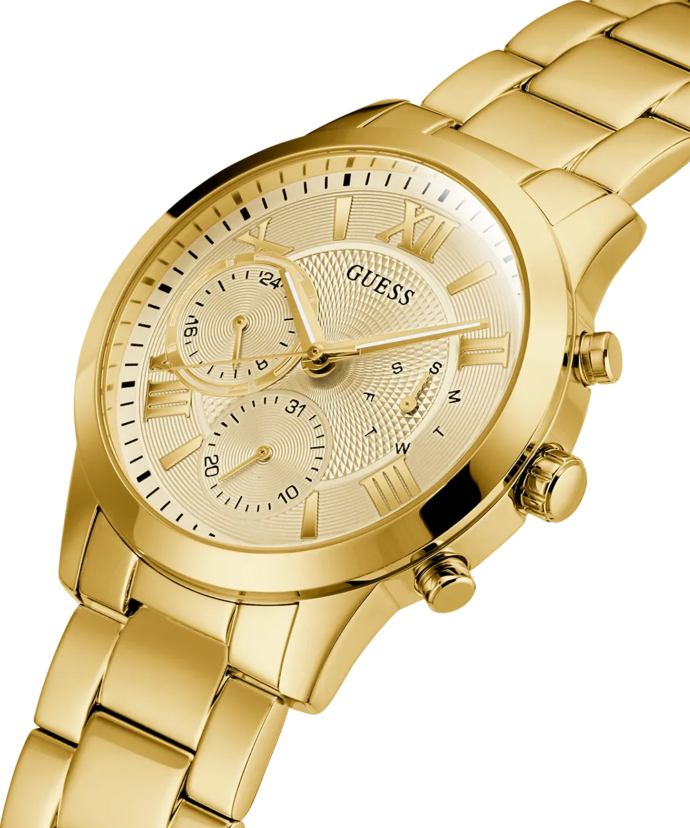 GUESS Ladies Gold Tone Multi-function Watch