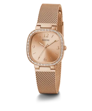 GUESS Ladies Rose Gold Tone Analog Watch