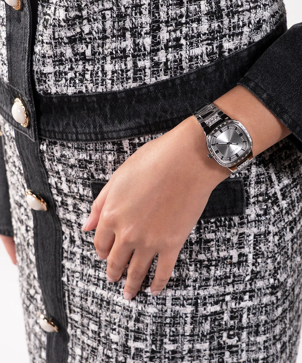 GUESS Ladies Silver Analog Watch