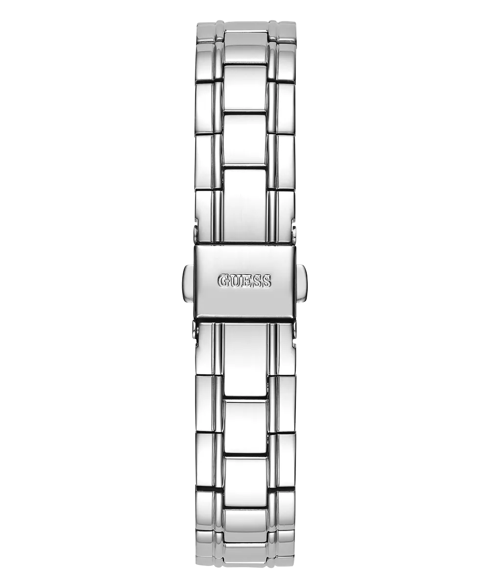 GUESS Ladies Silver Tone Day/Date Watch