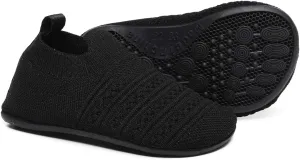 Hayeabi Toddler Kids Lightweight Indoor Outdoor House Slippers Shoes Non-Slip Grip Comfy Home Floor Shoes for Boys Girls