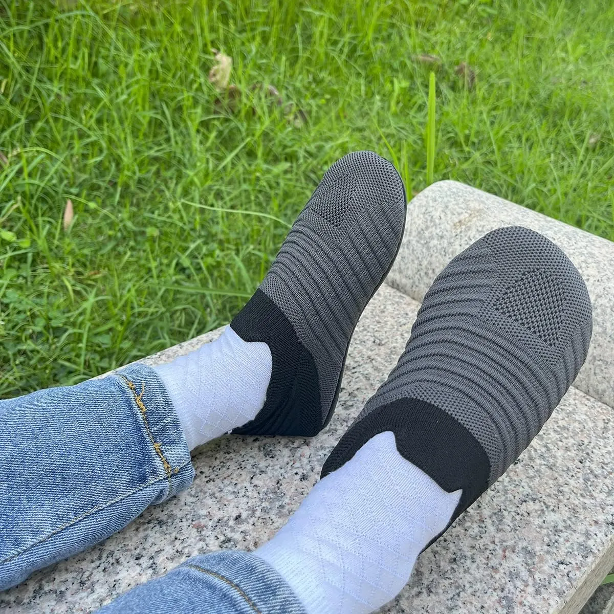 Hayeabi Toddler Kids Lightweight Indoor Outdoor House Slippers Shoes Non-Slip Grip Comfy Home Floor Shoes for Boys Girls
